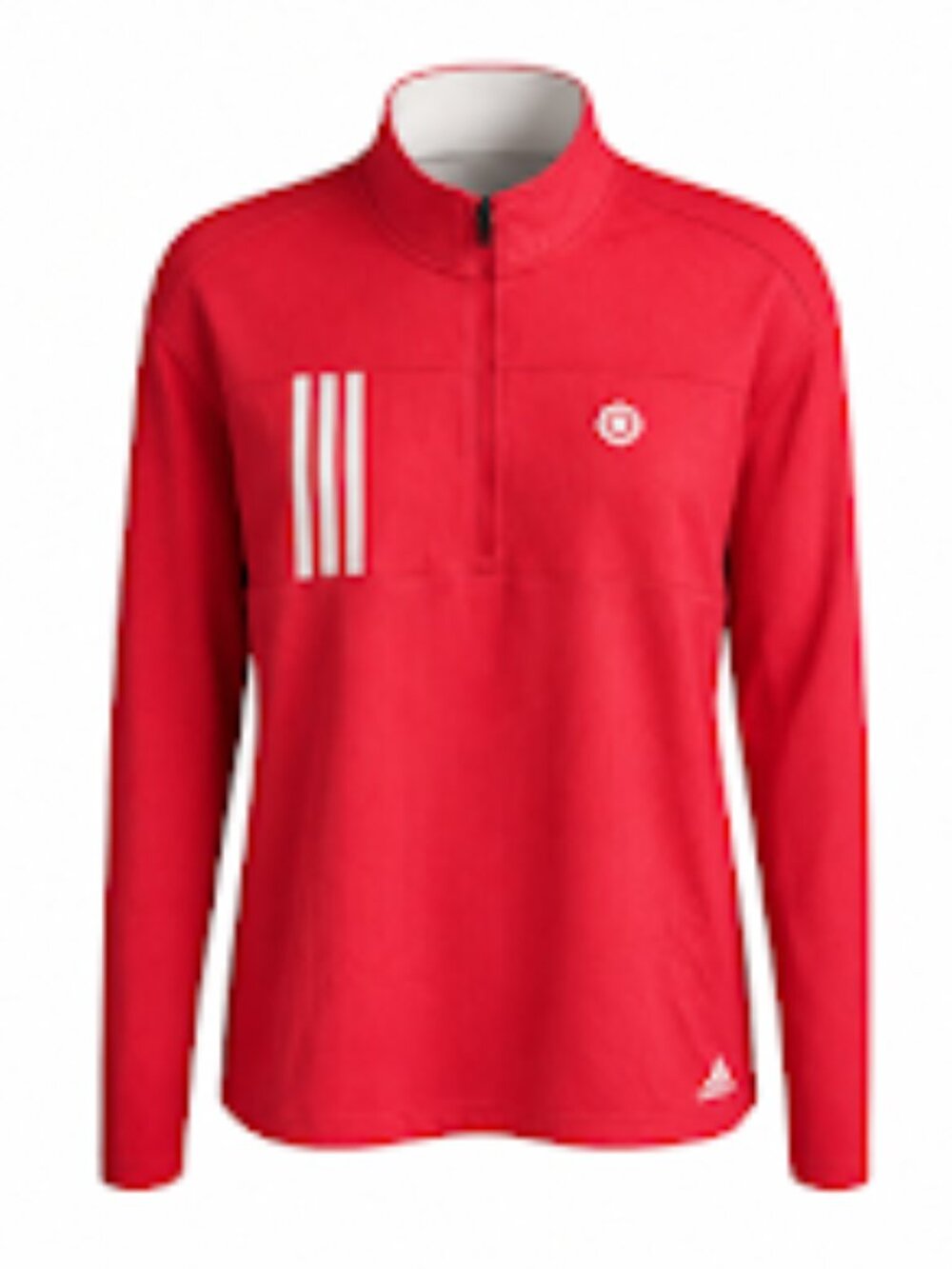 Adidas Red Zipper Nylon Pullover Sweatshirt – Large